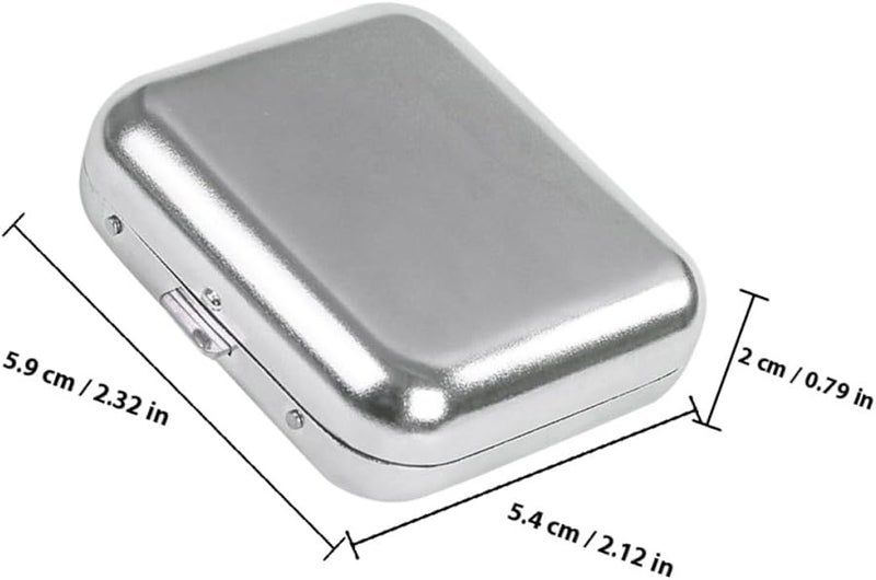 مطفأة سجائر معدنية صغيرة محمولة مع غطاء، مدمجة للسيارة، للاستخدام في الهواء الطلق، بحجم الجيب، للمدخنين المسافرين - Image 2